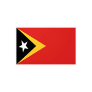 Autocollant drapeau timor oriental rectangle pvc résistant