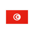 Autocollant drapeau tunisie rectangle pvc résistant