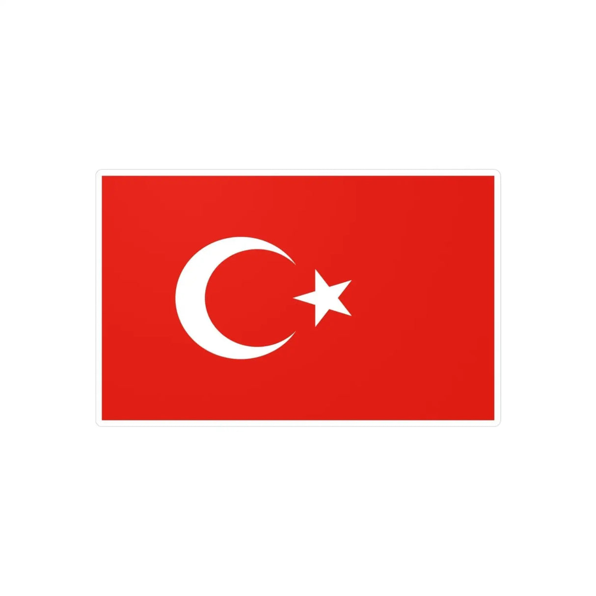 Autocollant drapeau turquie en plusieurs tailles - pixelforma