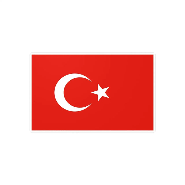 Autocollant drapeau turquie en plusieurs tailles - pixelforma