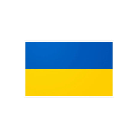 Autocollant drapeau ukraine rectangle pvc résistant