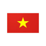 Autocollant drapeau viêt nam rectangle pvc résistant