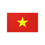 Autocollant drapeau viêt nam rectangle pvc résistant