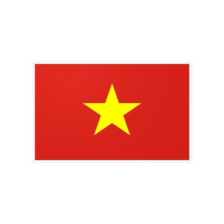 Autocollant drapeau viêt nam rectangle pvc résistant