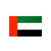 Autocollant émirats arabes unis rectangle pvc résistant