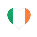 Autocollant en coeur Drapeau de l'Irlande en plusieurs tailles - Pixelforma 