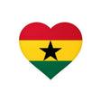 Autocollant ghana forme cœur pvc résistant décoratif