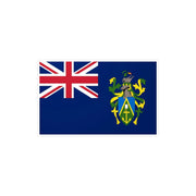 Autocollant îles pitcairn rectangle pvc résistant