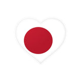 Autocollant japon forme cœur pvc résistant décoratif