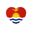 Autocollant kiribati cœur en pvc résistant personnalisation