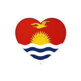 Autocollant kiribati cœur en pvc résistant personnalisation