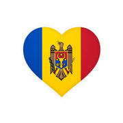 Autocollant moldavie forme cœur pvc résistant décoratif