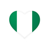 Autocollant nigeria en pvc forme cœur résistant décoratif