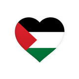 Autocollant palestine forme cœur pvc résistant à personnaliser