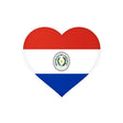 Autocollant paraguay forme cœur pvc résistant personnalisation