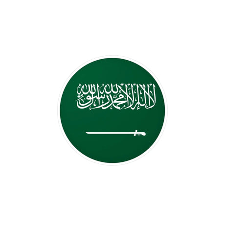Autocollant rond arabie saoudite pvc adhésif décoratif