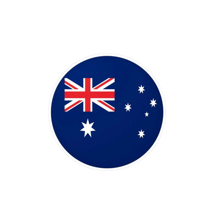 Autocollant rond drapeau australie pvc décoratif résistant