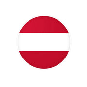 Autocollant rond drapeau autriche en pvc résistant