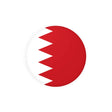 Autocollant rond drapeau bahreïn pvc résistant décoratif