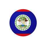 Autocollant rond drapeau belize en plusieurs tailles - pixelforma