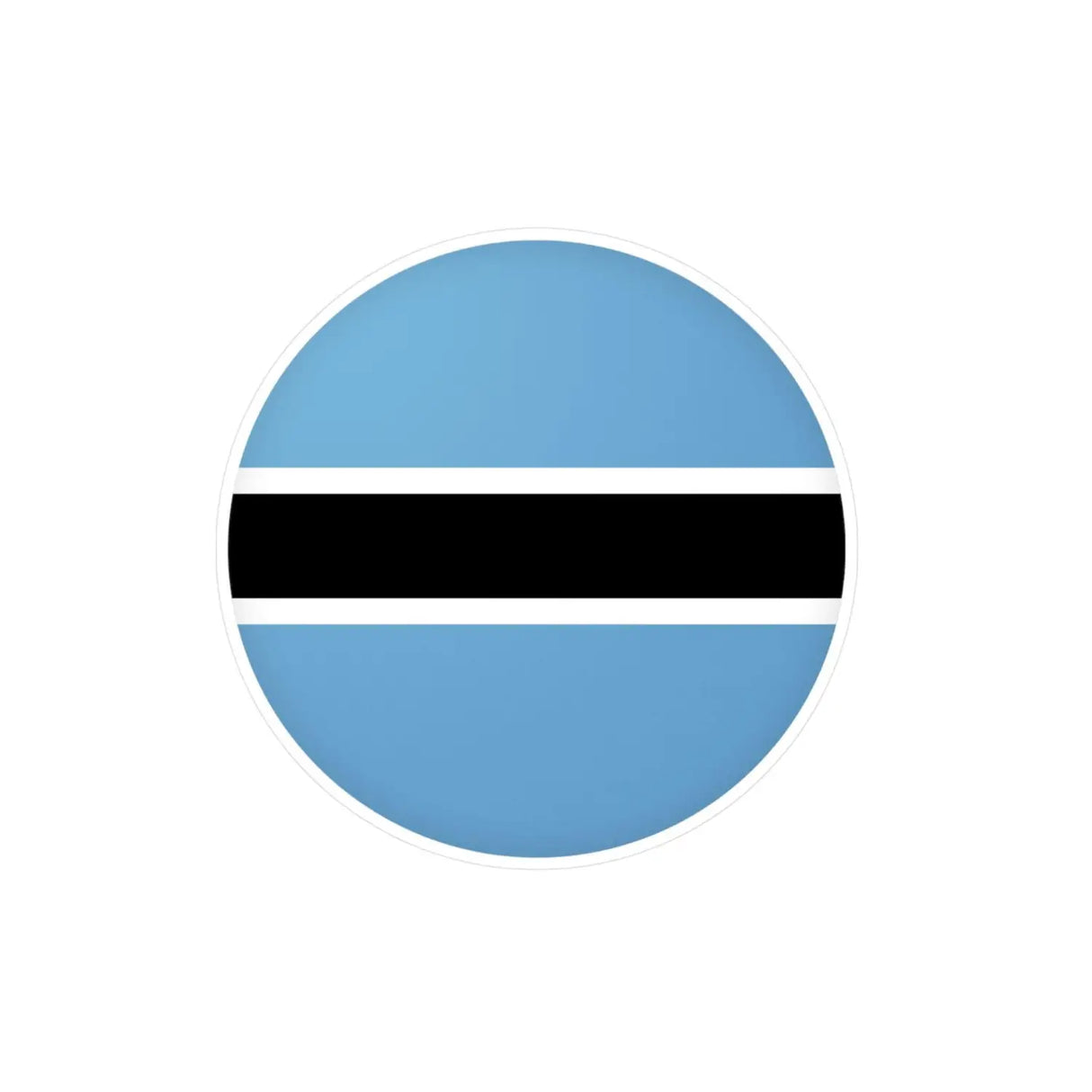 Autocollant rond drapeau botswana en plusieurs tailles - pixelforma