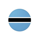 Autocollant rond drapeau botswana en pvc résistant