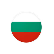Autocollant rond drapeau bulgarie pvc résistant décoratif