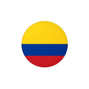 Autocollant rond drapeau colombie pvc résistant décoratif