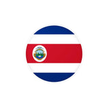 Autocollant rond drapeau costa rica en plusieurs tailles - pixelforma