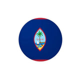 Autocollant rond Drapeau de Guam en plusieurs tailles - Pixelforma 