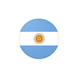 Autocollant rond Drapeau de l'Argentine en plusieurs tailles - Pixelforma 