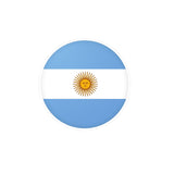 Autocollant rond Drapeau de l'Argentine en plusieurs tailles - Pixelforma