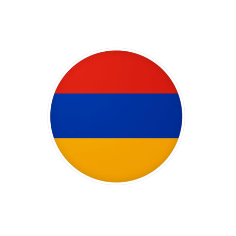 Autocollant rond Drapeau de l'Arménie en plusieurs tailles - Pixelforma 