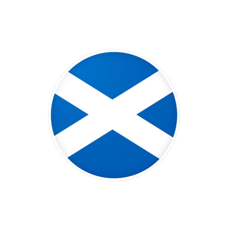 Autocollant rond Drapeau de l'Écosse en plusieurs tailles - Pixelforma 