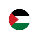 Autocollant rond Drapeau de la Palestine en plusieurs tailles - Pixelforma 