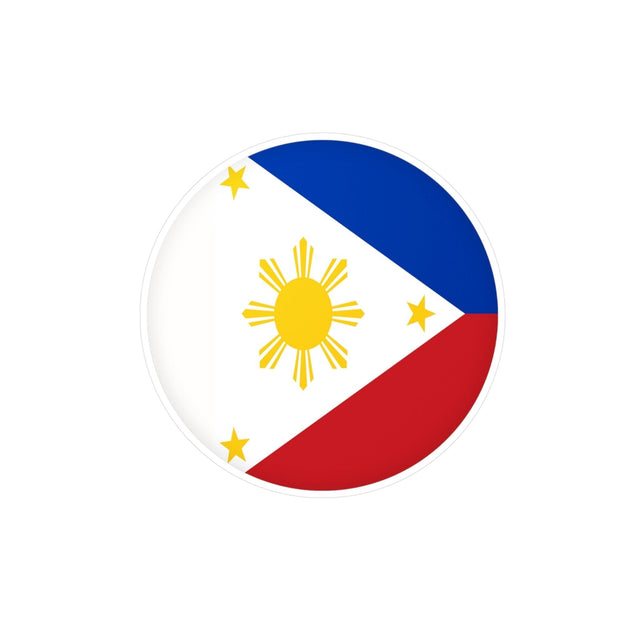 Autocollant rond Drapeau des Philippines Drapeau des Philippines en plusieurs tailles - Pixelforma