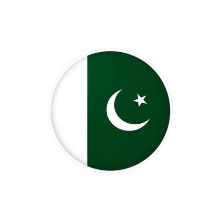 Autocollant rond Drapeau du Pakistan en plusieurs tailles - Pixelforma 