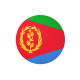 Autocollant rond drapeau érythrée pvc résistant décoratif