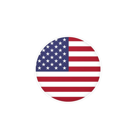 Autocollant rond drapeau états-unis pvc résistant décoratif