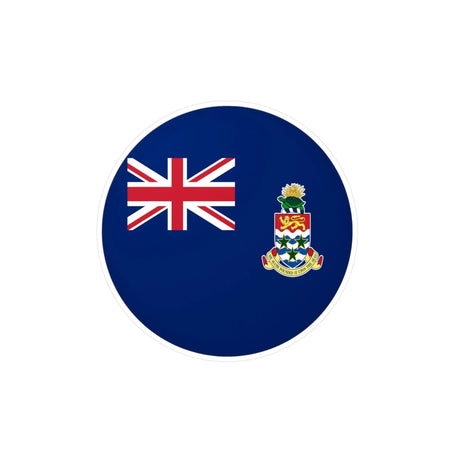 Autocollant rond drapeau îles caïmans pvc décoratif