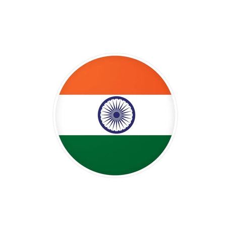 Autocollant rond drapeau inde en plusieurs tailles - pixelforma