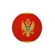 Autocollant rond drapeau monténégro pvc résistant