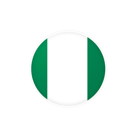 Autocollant rond drapeau nigeria pvc résistant décoratif