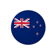 Autocollant rond drapeau nouvelle-zélande pvc résistant