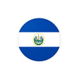 Autocollant rond drapeau salvador pvc résistant décoratif