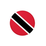 Autocollant rond drapeau trinité-et-tobago pvc résistant