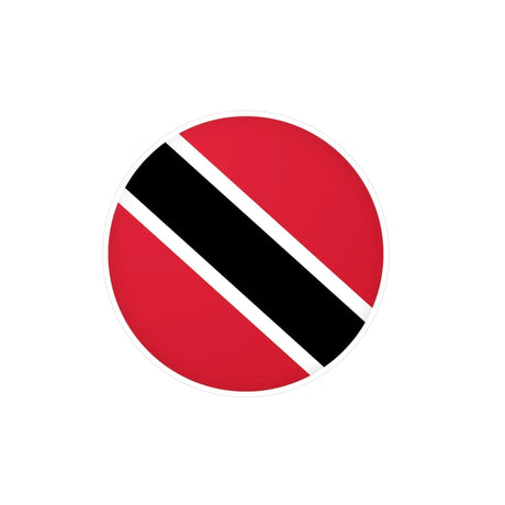 Autocollant rond drapeau trinité-et-tobago pvc résistant