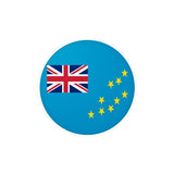 Autocollant rond drapeau tuvalu en plusieurs tailles - pixelforma