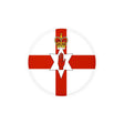 Autocollant rond irlande du nord pvc résistant décoratif