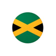 Autocollant rond jamaïque pvc résistant forme décorative